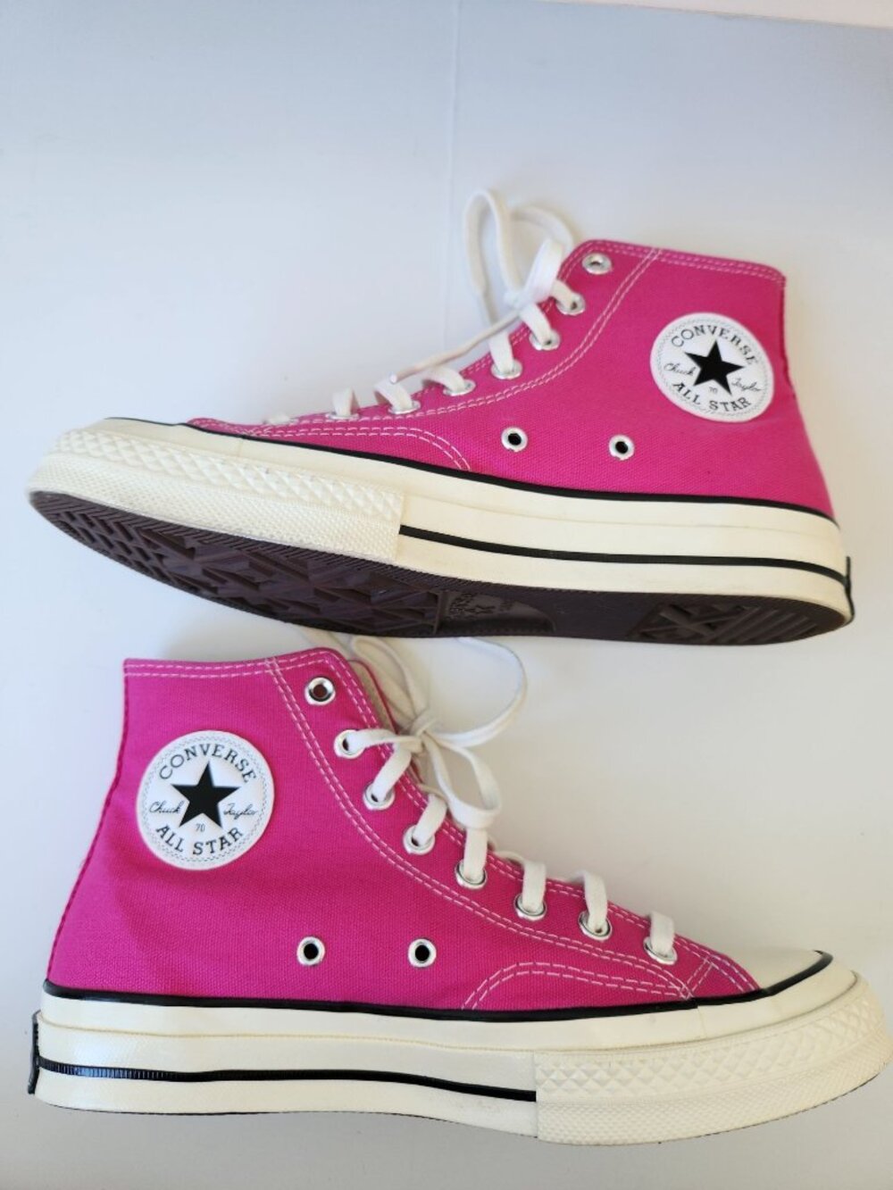 Converse Chuck Taylor All Star 70s Pink High-Top Sneakers Canvas Unisex Summer - Picture 2 of 9